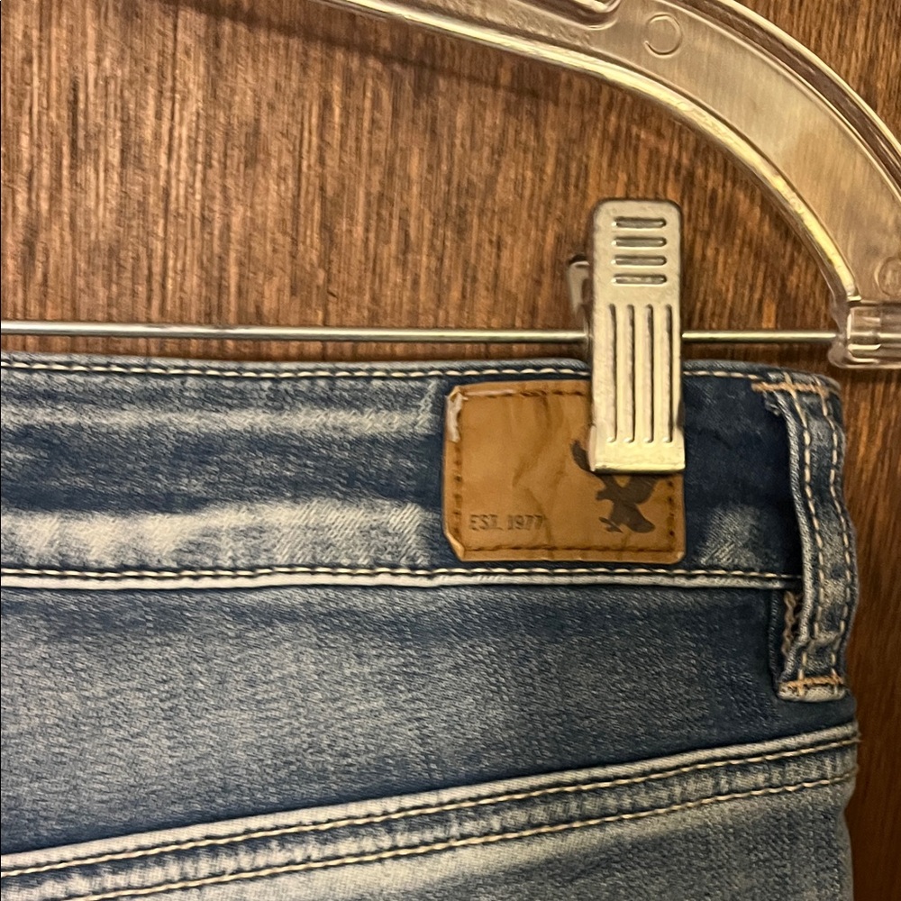 American Eagle Outfitters Distressed Light Blue Skinny Jeans - Picture 11 of 13
